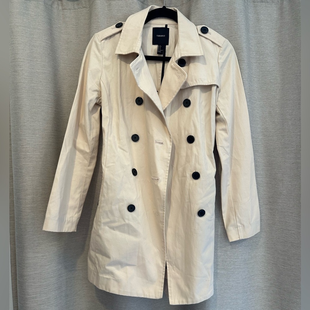 Women's Blush Pink Trench Coat